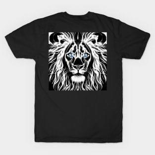 BLACK AND WHITE LION GOD T-Shirt